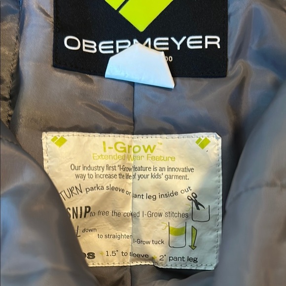 Obermeyer Orange Ski Bib Overalls Insulated Weather-Resistant Size 4 - Picture 10 of 11